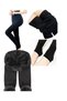 Guangzhou Plush Fleece Cotton Luxury Fabric Thermal Tights Size: L/Xl Black - 6