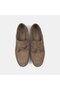 Men's Beige Lace Detail Suede Loafers - 6