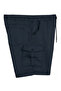 Men's Large Size K Cargo Pocket I Denim Shorts Suitable for 118-176 kg People Navy Blue - 2
