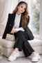 Girl's Shirt Jacket Pants Bag Hair Band