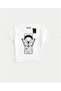 White Babby Tee Frame Face Butterfly Custom Design - 2