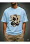 Men's Kart&Zar Printed Oversized T-Shirt Loose Fit