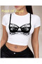 White Babby Tee with Lace Special Design