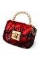 Sequined and Stylishly Decorated Children's Sweater Bag Si Shoulder Bag Wedding Feast Bag Si