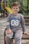 Boy's Transitional Tracksuit Set Sweatshirt Bottoms Cotton Pieces Two Yarns Casual Combination 2-3-4-5 Years Old - 4
