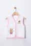 Teddy Bear and Bee Printed Quilted Children's Set of Vest (Ages 2-3-4) - 3