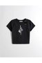 Black Babby Tee Minimal Fish Custom Design - 2