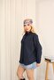 Women's Linen Oversized Shirt, Long and Comfortable Cut, Pocketed Buttons, Stylish Model Suitable for Hijab Combination. - 6