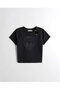 Black Babby Tee Stone Patterned Mouth Special Design - 2