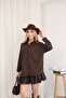 Women's Linen Oversized Shirt, Long and Comfortable Cut, Pocketed Buttons, Stylish Model Suitable for Hijab Combination. - 4