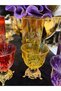 12 Pieces Special Design Colored Coffee Cups for 6 People & Presentation Dishes (Lash) - 3