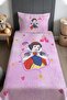 Princess and Red Apple Patterned Bedspread and Pillowcase