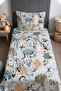 Asi Game World Patterned Bedspread and Pillowcase