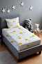 Cheerful Stars Patterned Bedspread and Pillowcase - 2