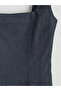 Lcw Comfort Indigo Square Neck Pleated Mini Jean Dress - 6