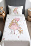 Princess and Her Friends Patterned Bedspread and Pillowcase