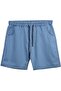 Men's L Stretch Fabric Lace-Up Denim Shorts Light Blue with Size Suitable for Large Sizes between 120 and 177 Kilograms