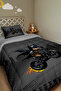 Night Hero Patterned Single Duvet and Pillowcase