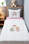 Cute Ducks with Flowers Patterned Single Baby Kids Piqué Set - 2