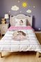 Unicorn Fairy Tale Princess Patterned Single Duvet and Pillowcase - 2