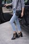 Nora Buckled Block Heel Lu Daily Leather Women's Shoes Perforated Comfortable City Style - 4
