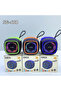 مكبرات صوت صغيرة مزودة بإضاءة RGB طراز SG-608 وحامل للهاتف - 4