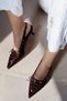 Best Capsule Lace-Up Detailed Pointed-Toe Short Kitten-Heel Women's Shoes - 3