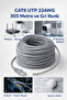 305 Meters Cat6 Utp 23Awg Cable Cat6 Network Ip Camera Ethernet Cable 305m 0.56mm High Gigabit Lan - 3
