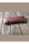 Custom Design Handmade Leather Pen Holder - Minimalist Snap Leather Pen Pouch Real Leather Pen Holder - 5