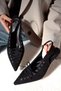 Best Capsule Lace-Up Detailed Pointed-Toe Short Kitten-Heel Women's Shoes - 4