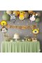 Safari Animal Concept Custom Cut-Out Banner 6 Animal Foil Balloons - 3