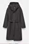 ALLBUCKS PULL&BEAR بغطاء رأس UZUN جوخ ناعم معطف ABPNB3762 - 5