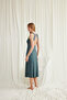 Women'S, Green, Chest and Backless Lace Piece Slit Strap Nightgown - 7