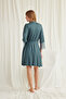 Women'S, Green, Low-Cut Collar and Sleeves, Lace Piece Dressing Gown Set - 4