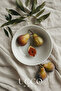 21 cm Porcelain Artisan Salad Fruit Presentation Bowl - Food Pasta Plate - 3