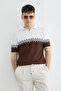 Half Zip Polo Collar Knitwear T-Shirt - 2