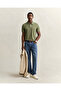 Men's Green Regular Fit Logo Polo Neck T-Shirt - 2