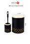 Geometric Zigzag Patterned 2-Piece Bathroom Set - 2