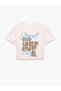 Cotton Short Sleeve Crew Neck Front and Back Embroidery and Plaid Appliqué Detail T-Shirt - 6
