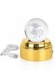 360 Degree Rotating 3D Led Lighted I Love You Floral Glass Globe with Gold Stand - Night Light - 3