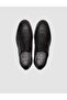 Black Genuine Calf Leather Leather Lace-Up Classic Men's Shoes - 4