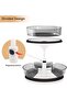 2-Tier Lazy Susan Organizer, 11 Inch Clear Acrylic Turntable, 360° Rotating Spice Rack for Cabinet - 4