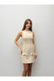 Valeria Bow Detail Stone Dress - 3