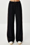 Contrast Color Modal Top and Bottom Set Lcr0116 Black Ecru - 4