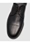 Black Genuine Calf Leather Leather Lace-Up Classic Men's Shoes - 6