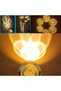 3D Led Illuminated Glass Globe with World Figure and Wooden Stand - Night Light - 5