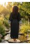 Tribal Bordured Detail Bohemian Muslin Kaftan - 7