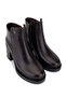 Women's Genuine Leather Brown Heeled Boots - 2