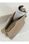 Suede Shoulder Bag - Mink - 2