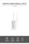 Safir Self-Adhesive Wc Brush Holder White - 4